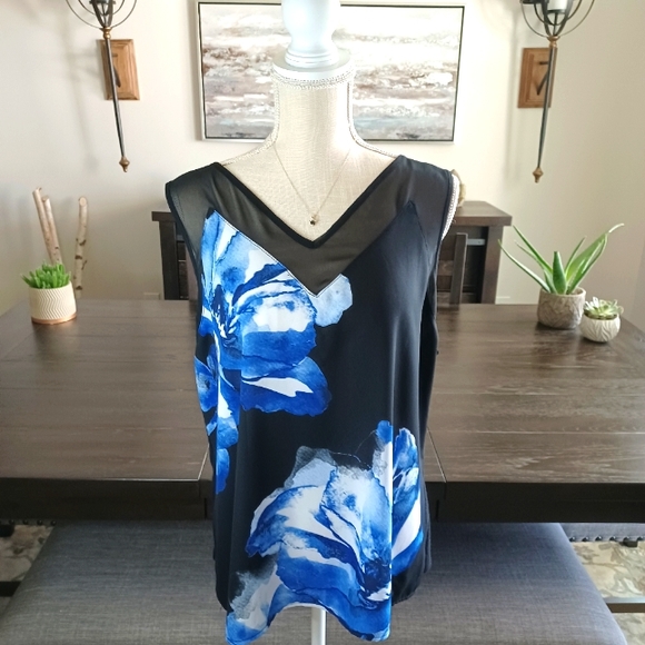 INC International Concepts Tops - INC International Concepts Sleek Floral Top